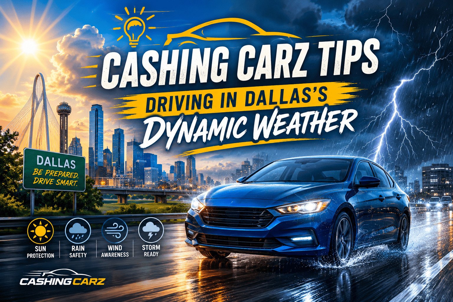 Cashing Carz Tips - Driving in Dallas's Dynamic Weather